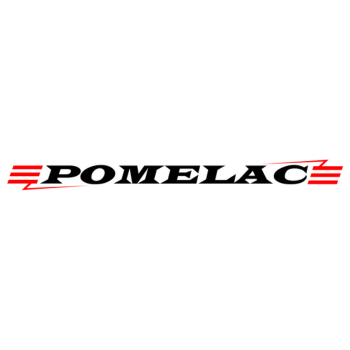 Logo firmy Pomelac. Pomelac specjalizuje się w produkcji i sprzedaży ogrodzeń elektrycznych.